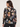 Back view of Bella Dahl Long Sleeve Boxy Crop Shirt in Blurred Bloom showing relaxed boxy fit and back pleat