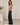 Side view of Bella Dahl Fitted Cowl Neck Top in Painted Spots showing fitted silhouette and ruched sides