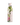 Floral-patterned water bottle with a pink cap on a white background