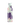 Floral-patterned water bottle on a white background