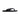 Black thong sandal on a white background