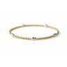 Classic Oval Mixed Metal Gold and Silver Bracelet By Erin Gray - Time Out Clothing