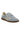 Light blue sneaker with brown sole on a white background