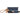 A Consuela wristlet clutch in a blue and navy striped fabric, featuring a tan leather wristlet strap and a matching leather hangtag, with a colorful woven strap detail.