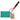 A glittery teal zippered wristlet pouch with a tan leather strap and a matching luggage tag that reads 'MAKE TOGY AWESOME!'. The wristlet features a colorful camo-patterned wrist strap with pink, yellow, black, and white tones.