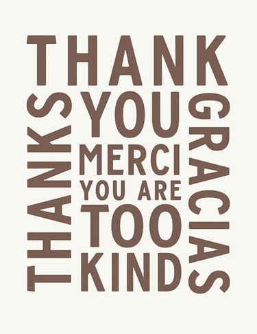Thank You Card Set & Wood Box - Time Out Clothing