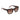 Brown sunglasses with gradient lenses on a white background