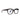 Black eyeglasses on a white background