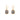 GOLD PAVIA COIN & FRAME DANGLE EARRINGS - Time Out Clothing
