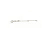 Silver chain extender on a white background