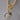 GOLD TOGGLE GEORGE II LABRADORITE CHARM NECKLACE - Time Out Clothing