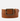 Brown leather belt with a gold buckle on a white background