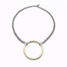 Allure Big Gold Mixed Metal Statement Necklace by Erin Gray - Time Out Clothing