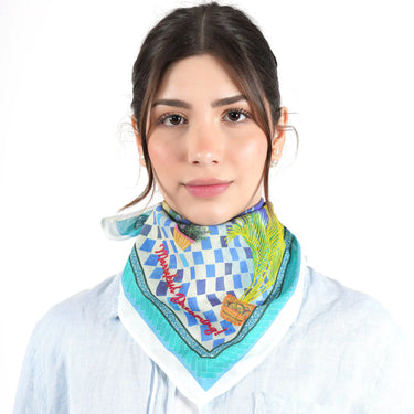 Marrakesh Dreaming Bandana in Cobalt Blue by Vismaya - Time Out Clothing