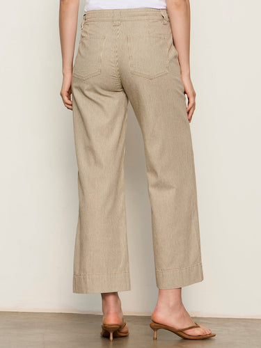 Lily Stripe Cropped Pant - Time Out Clothing