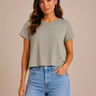Marika Cotton Crewneck Tee By Velvet - Time Out Clothing