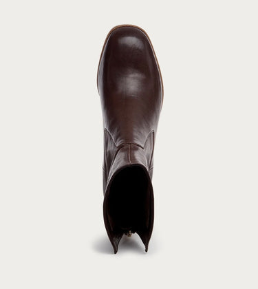 Island Cacao Leather Boots by Kelsi Dagger
