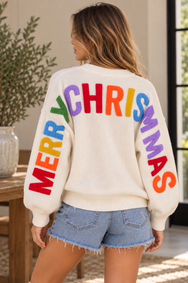 Merry Christmas Colorful Sweater