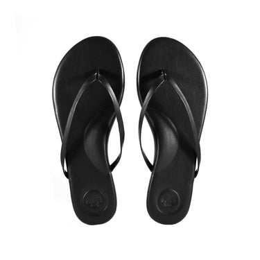Indie Classic Thin Strap Sandal in Blackout by Solei Sea