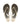 Pair of metallic gold flip-flops on a white background