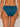 Teal bikini bottom worn by a women  on a neutral background