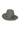 a floppy green hat on a neutral background 