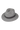 A grey fedora on a neutral background