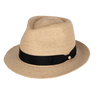 a natural fedora on a neutral background 