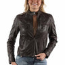 Zip Front Leather Jacket - Time Out Clothing