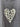 Gray t-shirt with a leopard print heart design on a gray background