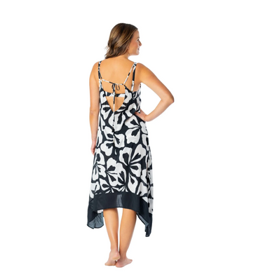 Maggie Floral Outline Scarf Dress by Jantzen - Time Out Clothing