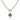 GOLD TOGGLE GEORGE II LABRADORITE CHARM NECKLACE - Time Out Clothing
