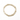 White beaded bracelet with gold filled beaded accents on a white background