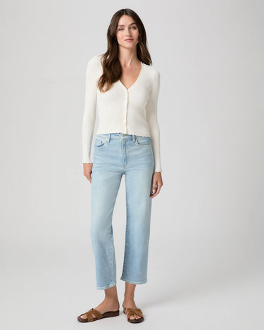 Stevie Crop Straight Leg Jean in Coliseum by Paige