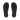 Pair of black flip-flops on a white background