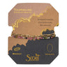 Set of bracelets on a Scout branded display card with 'Tourmaline' text.