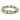Set of multicolored beaded bracelets on a white background