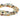 Stack of multicolored beaded bracelets on a white background