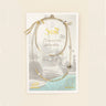 Scout jewelry card with a bracelet on a scenic background