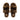 Pair of leopard print slippers with black bows on a white background