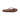Brown sandal with a visible brand logo on a white background