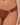 Brown bikini bottom with a gold clasp on a beige background