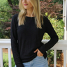 Long Sleeve Jeans Crew Tee by Erin Gray - Time Out Clothing