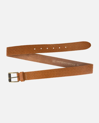 Ary Embossed Everyday Leather Belt - Time Out Clothing