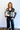 Assymetrical Stripe Cashmere Cardigan