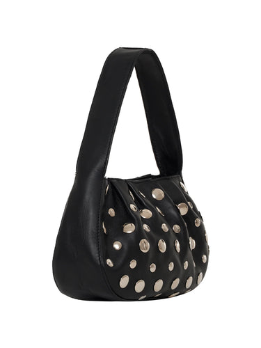 Charm Leather Bag Black - Time Out Clothing