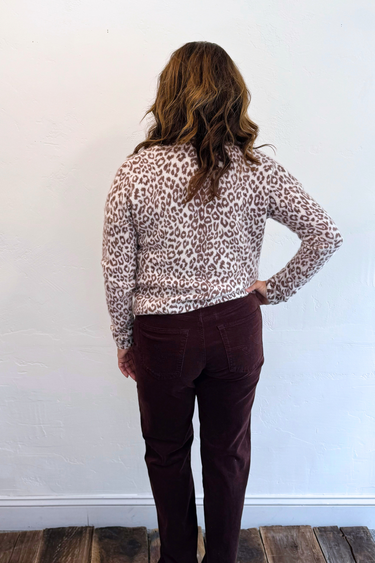 Cheetah Printed Cardigan - Time Out Clothing