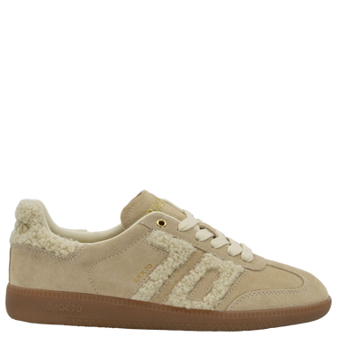 Cloud 6N Sneaker in Tan Beige from Back 70 - Time Out Clothing