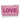 Hi LOVE Pink LOVE Cosmetic Zipper Pouch