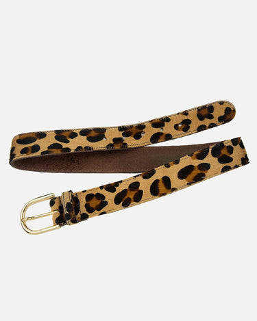 Diane Cow Hair and Leopard Print Belt - Time Out Clothing